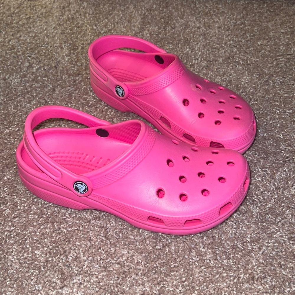 Womens Pink Crocs size 9